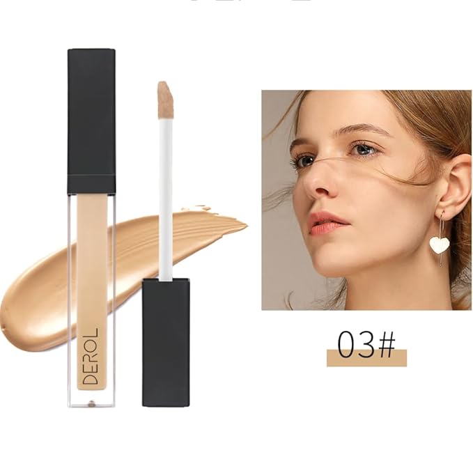 Liquid Concealer Makeup - Natural Coverage & Highly Pigmented Lightweight Concealers 6.5ml (03)-BrightBean Baby