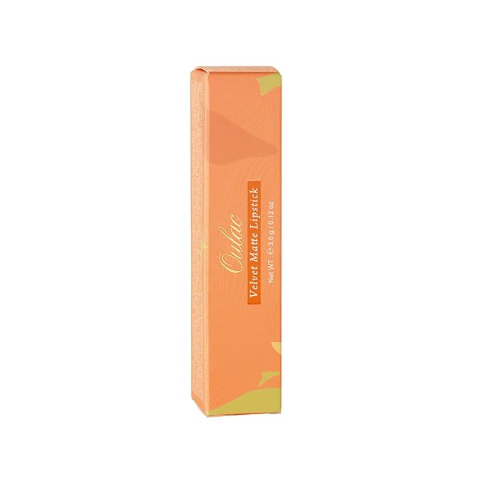 Oulac Creamy Matte Lipstick for Women, Lipstick & Blush Duo, Magenta Soft Satin Finish Lipsticks with Moisturising Formula, Rich Color Lightweight Lip Balm, Rose Oil,Vegan & Cruelty-Free| 3.6g (Y03)-BrightBean Baby