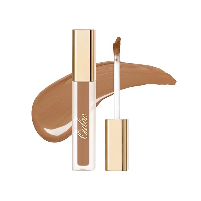 Oulac Concealer Full Coverage, Concealer Stick for Dark Circles, Hydrating Concealer Infused with Hyaluronic Acid, Lightweight, Long Lasting, Vegan Concealer 3.8ml, Shade: W9 Deep-BrightBean Baby