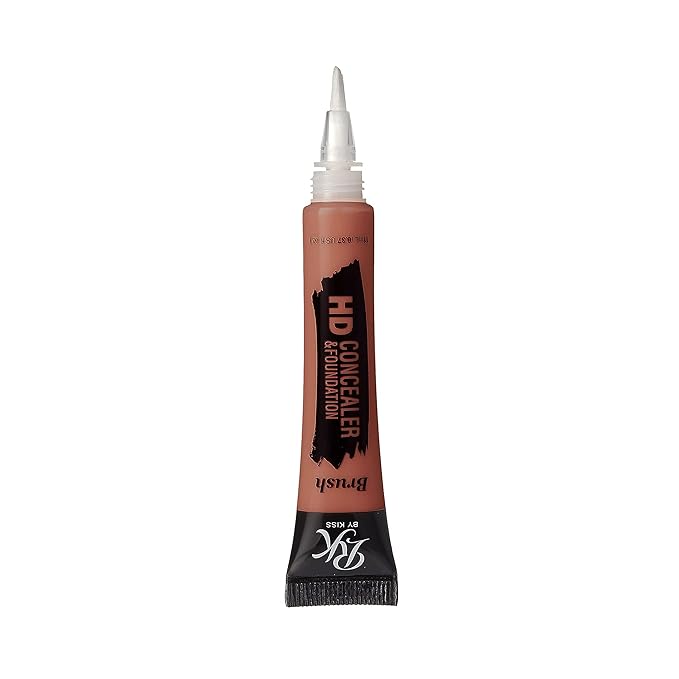 Ruby Kisses HD Concealer & Foundation Flawless Full Cover Brush Face Makeup (Orange Corrector)-BrightBean Baby