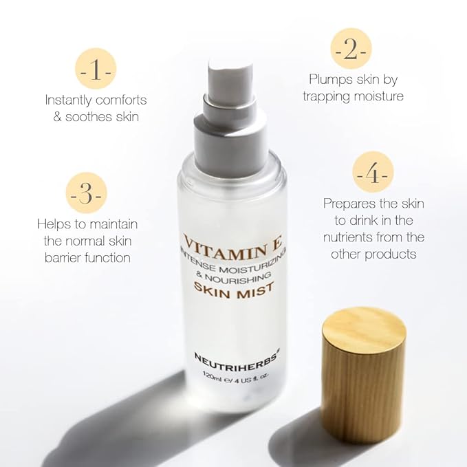 Neutriherbs Face Mist Vitamin E Hydrating Face Mist Natural Facial Spray Mist Moisturizing Soothing Skin Care US 4 fl.oz-BrightBean Baby