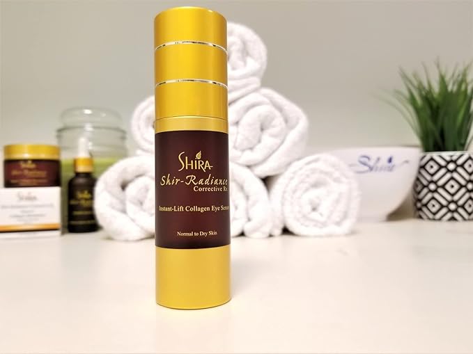 Shira Shir Radiance Corrective RX Instant-Lift Collagen Light-Weight Eye Serum Reduces Dark Circles Dullness Fine Lines and Wrinkles (30ml)-BrightBean Baby