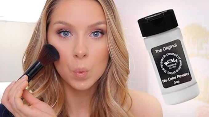 RCMA - Translucent Powder with Flesh Tone Pigment for Flawless Finish - Professional Makeup - Bottle 3 Ounces - Movie, Theater, or Everyday Makeup-BrightBean Baby