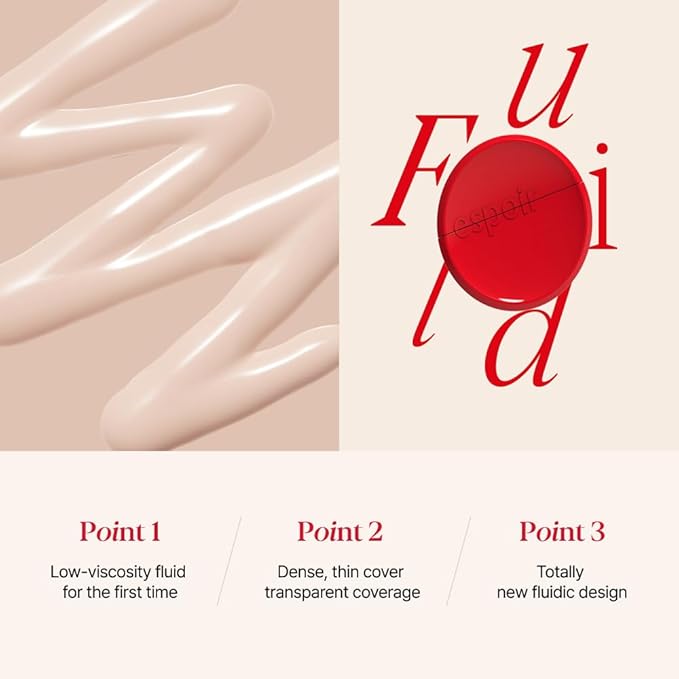 Espoir Be Velvet Fluid Foundation #22 Petal 1.05oz | Luxurious Velvet Finish | Thin, Dense Coverage Matte Foundation | Long-Lasting Hydrated Radiance Liquid Foundation | Korean makeup Foundation-BrightBean Baby