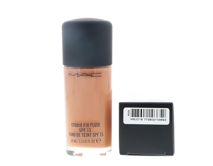 M.A.C. Studio Fix Fluid Foundation SPF 15 Boxed, NW43, 1 Count (A10)-BrightBean Baby