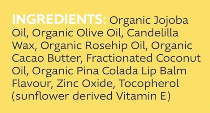 Slo | Natural Lip Balm - All Natural Ingredients, Vegan & Cruelty Free, Hydrating & Soothing, Plastic Free, Paper Packaging | Pina Colada + Zinc, 0.28oz-BrightBean Baby