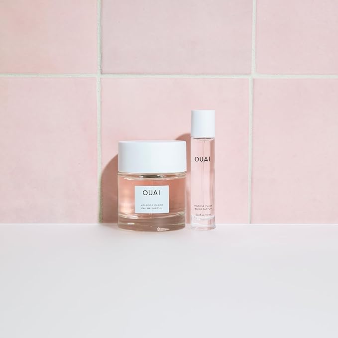 OUAI Melrose Place Eau de Parfum Travel Size - Elegant Womens Perfume for Everyday Wear - Fresh Floral Scent has Notes of Champagne, Bergamot & Rose with Delicate Hints of Cedarwood & Lychee (.34 Oz)-BrightBean Baby