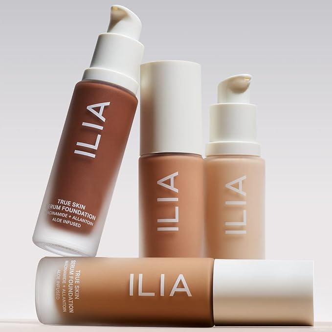 ILIA - True Skin Serum Foundation | Non-comedogenic, Cruelty-Free, Vegan, Weightless Feel, Buildable Coverage, Safe For Sensitive Skin (Bimini SF14)-BrightBean Baby