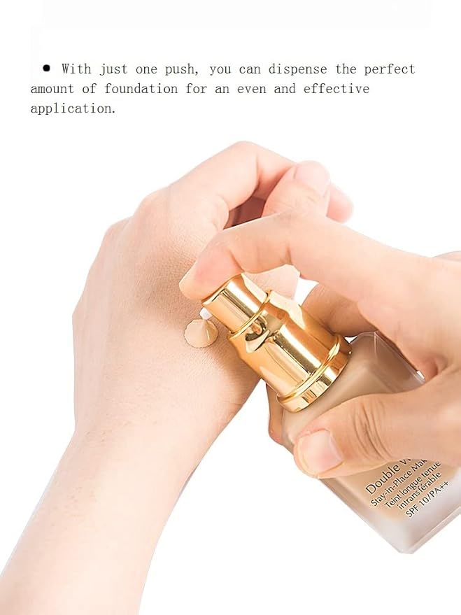Chris.W 2Pack Foundation Pump for Estee Lauder Double Wear Foundation(Gold)-BrightBean Baby