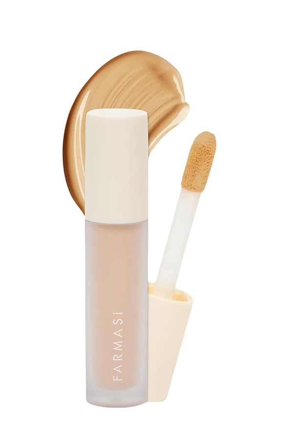 FARMASI Vfx Pro Liquid Concealer Makeup, All-in-one Full Coverage, Highly Pigmented Concealer for All Skin Type, Hide Shadows & Imperfections, Enhance Skin Fullness Foundation Concealer 0,24 Fl Oz N08-BrightBean Baby