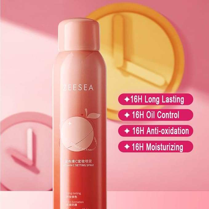 zeesea Vitamin C Hydrating Makeup Setting Spray for Face,Waterproof Make up Setting Fixer Mist type Spray,Long-lasting for 16 hours,Oil Control, 3.52 Fl oz, 100 ml-BrightBean Baby