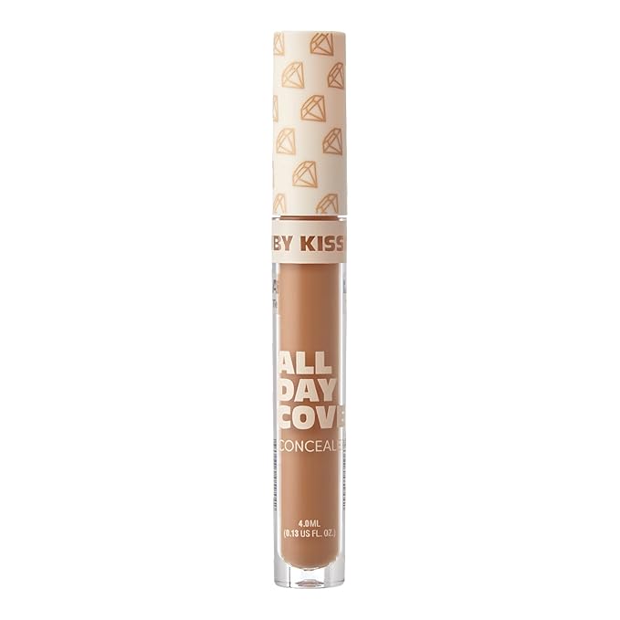 Ruby Kisses All Day Concealer Lightweight Full Coverage Multi-Use Concealer 0.13 Fl Oz (Toffee)-BrightBean Baby