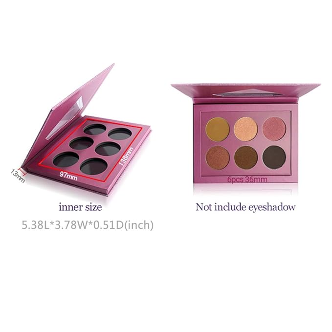 Medium-Sized Magnetic Makeup Palette with Diamond-Shaped Transparent Window-BrightBean Baby