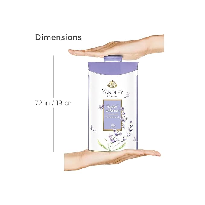 Yardley English Lavender Perfumed Talc | 250g ( 8.81 Ounce) | Pack of 1-BrightBean Baby