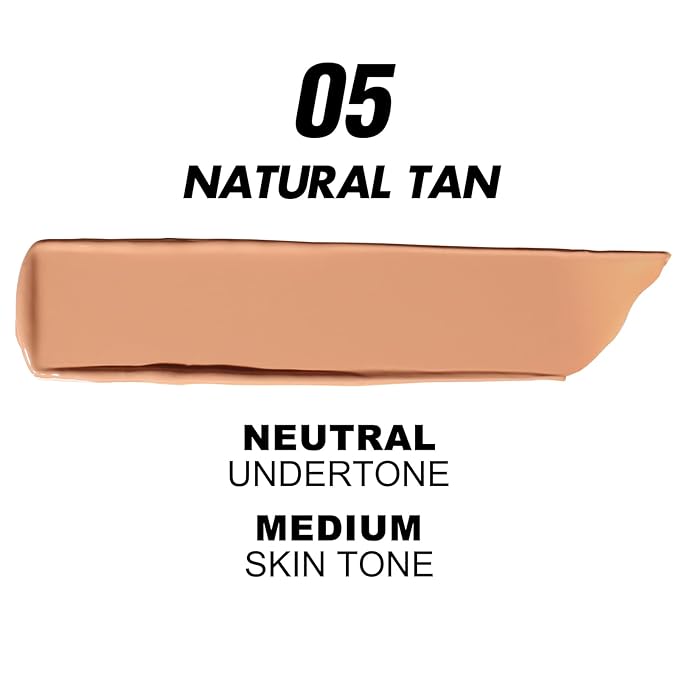 FOCALLURE 2 Pcs Liquid Foundation, Skin Evolution Foundation + Concealer, Full Coverage Foundation Makeup, Durable, Waterproof, Oil-Control, Hides Wrinkles & Lines, Natural Tan-BrightBean Baby