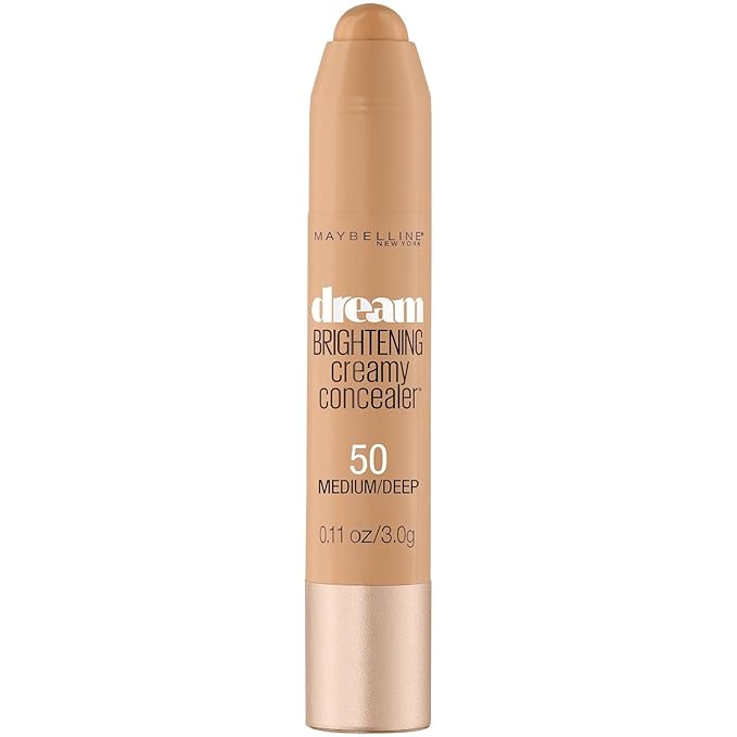 Maybelline New York Dream Brightening Creamy Concealer, Medium/Deep, 0.11 oz.-BrightBean Baby