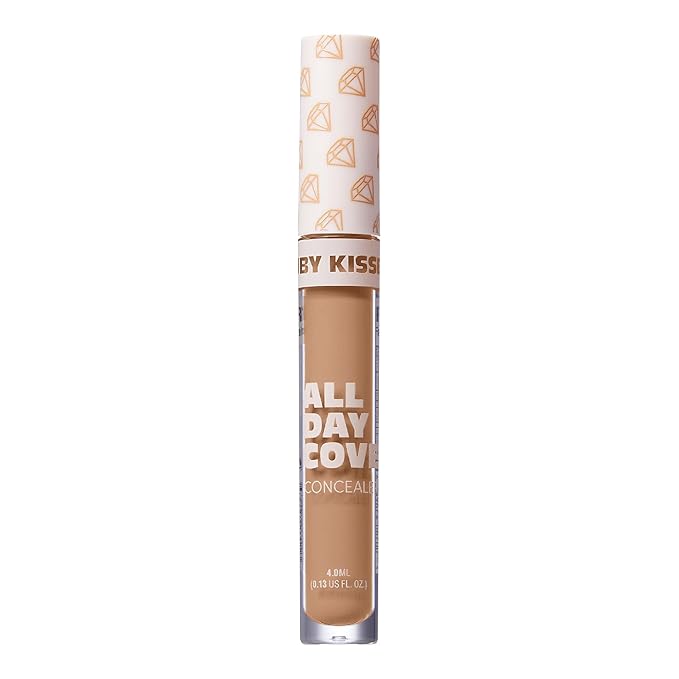 Ruby Kisses All Day Concealer Lightweight Full Coverage Multi-Use Concealer 0.13 Fl Oz (Creamy Beige)-BrightBean Baby