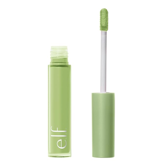 e.l.f. Camo Color Corrector, Hydrating & Long-Lasting Color Corrector For Camouflaging Discoloration, Dullness & Redness, Vegan & Cruelty-Free, Green-BrightBean Baby