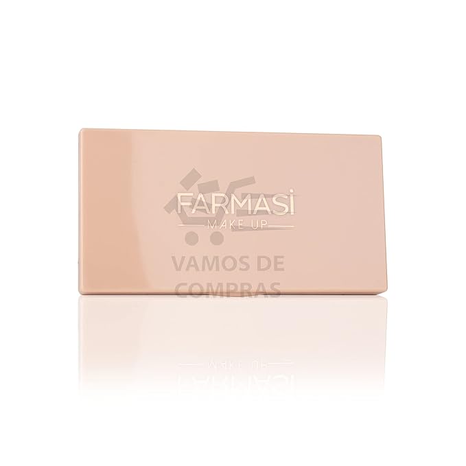 FARMASI Makeup Face Palette, Trio Eyeshadow, Long Lasting Face Sculpting, Blush and Highlighter Powder, Glow Contour Shadow Bronzer, All Skin Types, 0.52 oz. / 15 g (3 in 1 Face Palette)-BrightBean Baby
