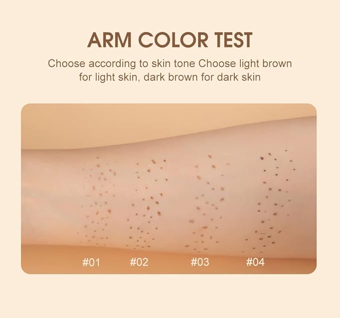 Freckle Pen 4 Colors Natural Freckle Pen Fake Freckle Pen Waterproof Long Lasting Soft Spots Natural Relaxing Sun Makeup (Chestnut)-BrightBean Baby