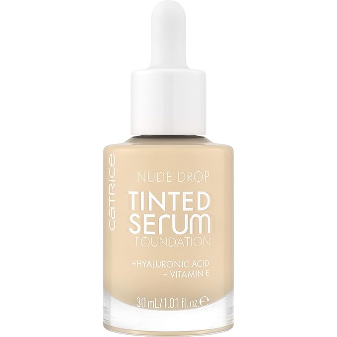 Catrice | Nude Drop Tinted Serum Foundation | Lightweight, Hydrating, Buildable Coverage | Enriched with Hyaluronic Acid & Vitamin E | Vegan & Cruelty Free (001N)-BrightBean Baby