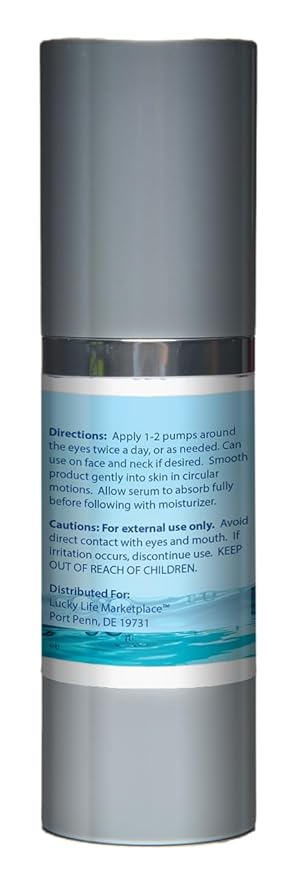 Pro Hydrossential 2x Serum - Anti Aging Eye Serum - Help Improve Dark Circles, Puffy Eyes, Wrinkles, & Eye Bags - Exfoliating Vitamin C Serum with Lactic Acid - Aid Collagen Production & Soothe Skin-BrightBean Baby