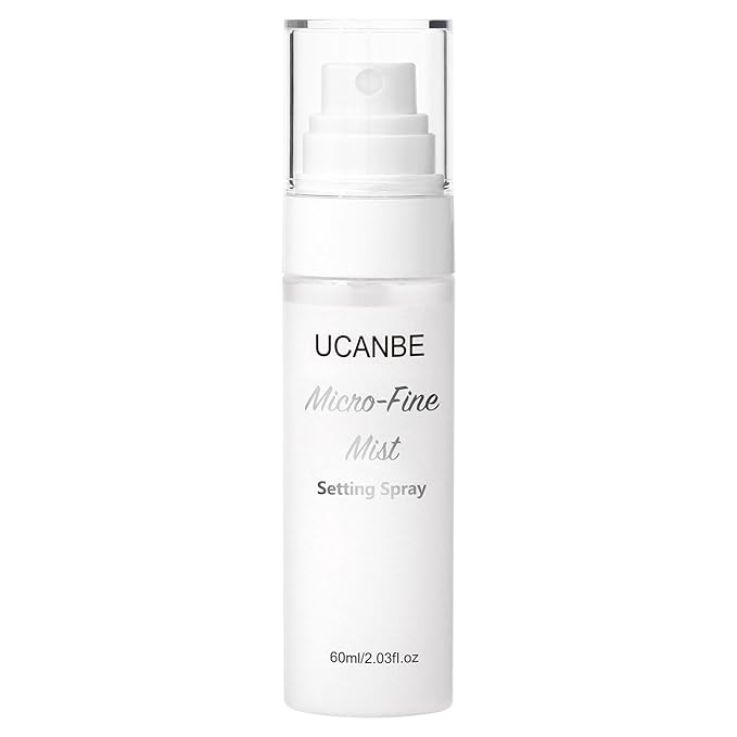 UCANBE Dewy Setting Spray for Makeup, Long Lasting Hydrating Make Up Finishing Spray for Face, Micro-Fine Mist Fixing Spray for Dewy Glow Finish, Lightweight & Waterproof for up to 16 Hours Wear-BrightBean Baby
