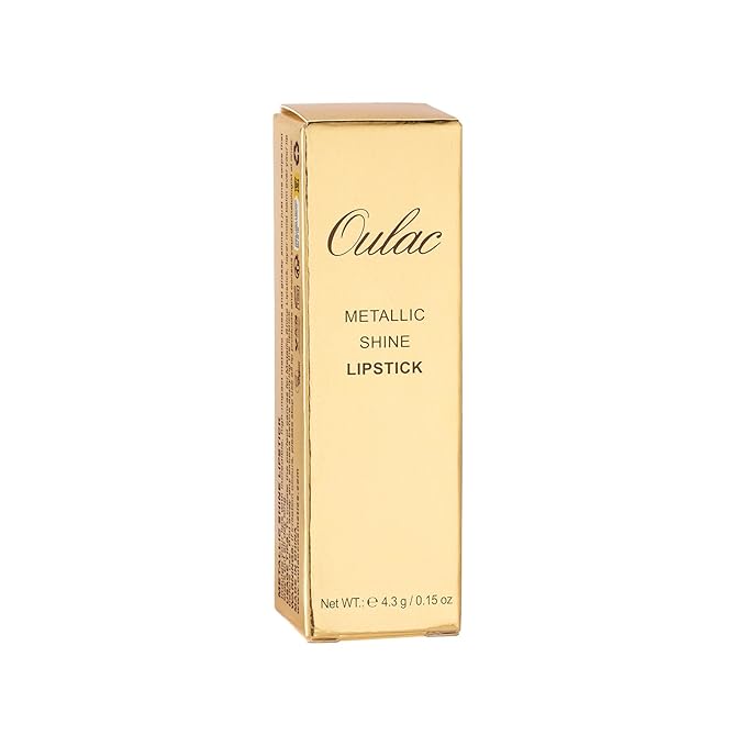 Oulac Glitter Lipstick for Women with Metallic 3D Shine Lightweight Hydrating Formula, High Impact Lip Color, Vegan Beauty, Full Coverage Lip Makeup, Christmas Gifts for Women, Viva La Vida(25)