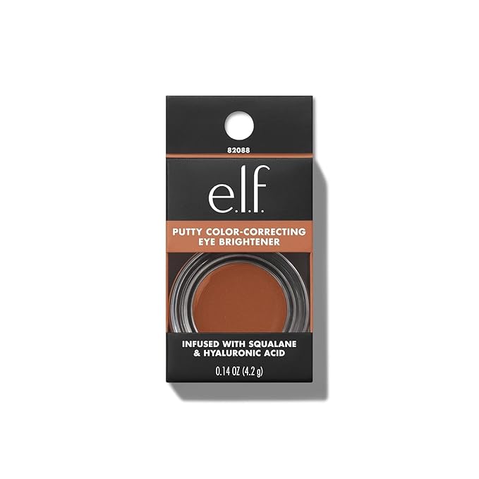 e.l.f. Putty Color-Correcting Eye Brightener, Under-eye Brightener & Primer Reduces Appearance Of Dark Circles, Vegan & Cruelty-Free, Tan/Deep-BrightBean Baby