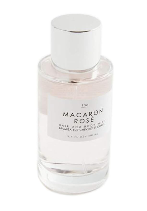 Gourmand Macaron Rose Hair + Body Mist 3.4 Fl.Oz! Blend Of Eau De Rose, Turkish Delight And Sugarcane! Perfumed Hair & Body Mist For All Day Long-Lasting Freshness! Choose Your Scent! (Macaron Rose)-BrightBean Baby