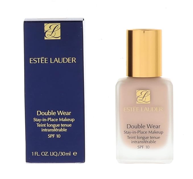 Estée Lauder Double Wear Stay-in-Place 24-Hour Long-Wear Matte Foundation, 1.0 oz, 1C0 Shell-BrightBean Baby