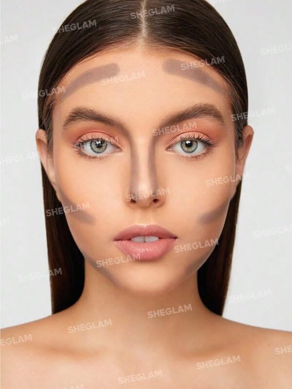 SHEGLAM Snatch 'n' Define Cream Contour Stick Long Lasting Highly Pigmented Sweat Proof Face Bronzer Makeup - Soft Tan-BrightBean Baby