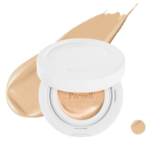 Parnell Cicamanu Serum Cushion - Moisturizing Foundation for Soothing, Coverage, Glass Skin and Lightweight for Sensitive and Dry Skin Pearl Skin (0.52 Fl Oz) (23W)-BrightBean Baby