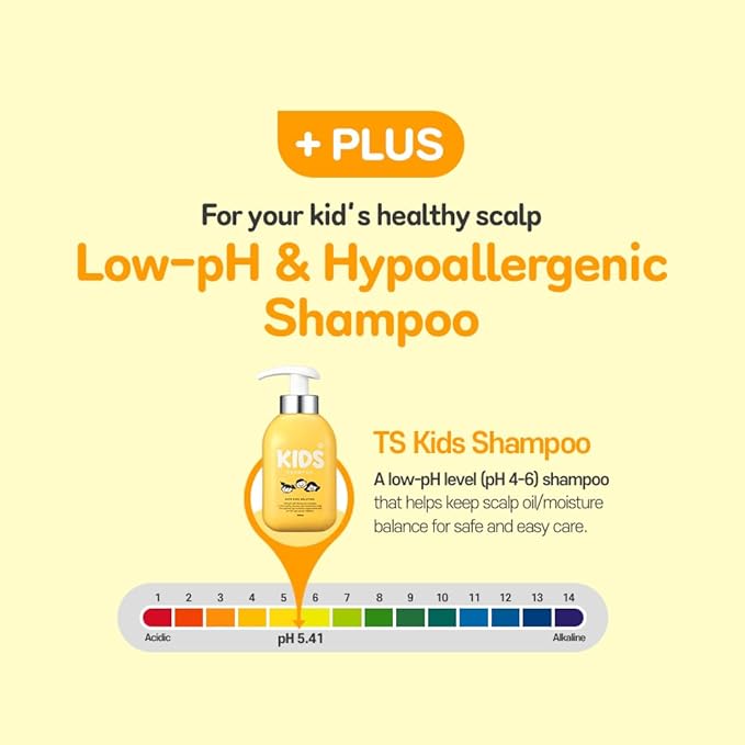 TS Kids Shampoo For Itchy, Dandruff Scalp Kids | Treatment for kids | Free Sulfate, Parabens, Silicones, Allergen (14.1 fl oz, 400ml)-BrightBean Baby