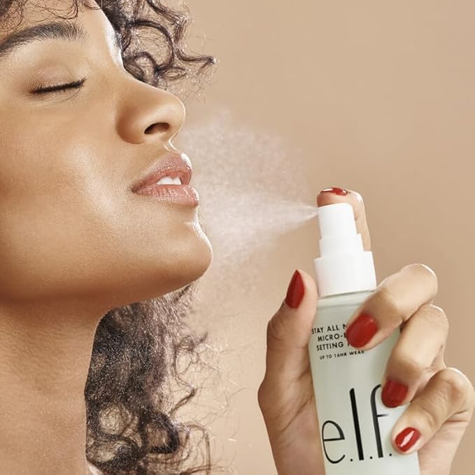 e.l.f. Stay All Night Micro-Fine Setting Mist, Hydrating & Refreshing Makeup Setting Spray For 16HR Wear-time, Vegan & Cruelty-Free, 2.7 Fl Oz-BrightBean Baby