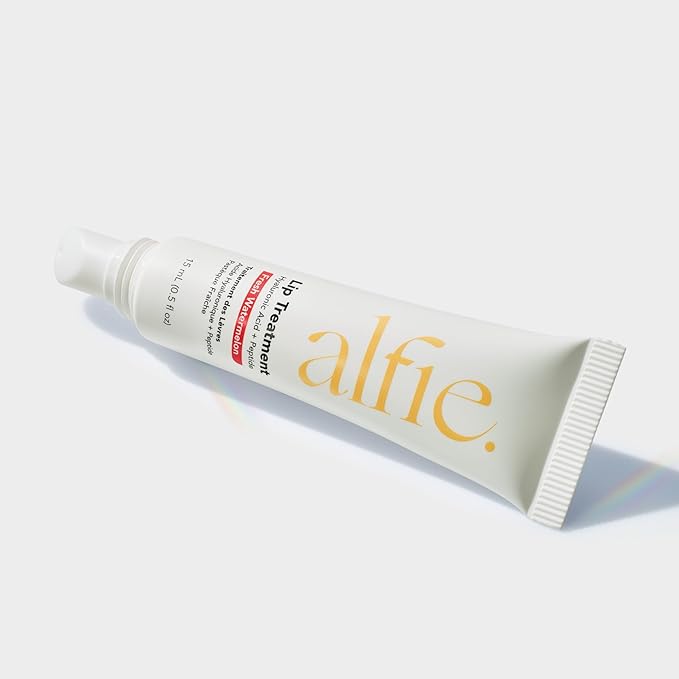 Alfie Hyaluronic Acid Lip Booster -Watermelon Flavor -15ml/0.5 Fl. Oz -Peptide Lip Treatment -Lip Plumper & Filler -Lip Serum & Moisturizer -Lip Volume Hydrating Treatment -Vegan Friendly, Non-Toxic-BrightBean Baby
