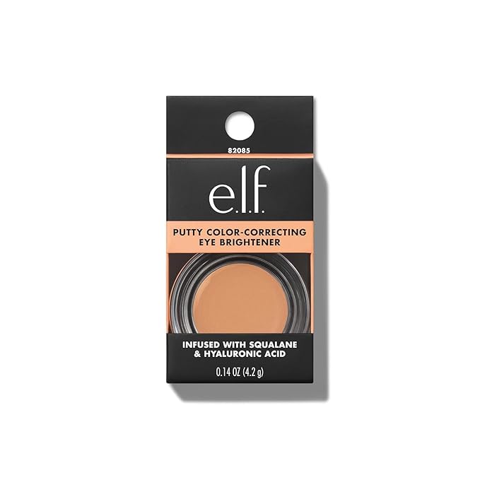 e.l.f. Putty Color-Correcting Eye Brightener, Under-eye Brightener & Primer Reduces Appearance Of Dark Circles, Vegan & Cruelty-Free, Light/Medium-BrightBean Baby