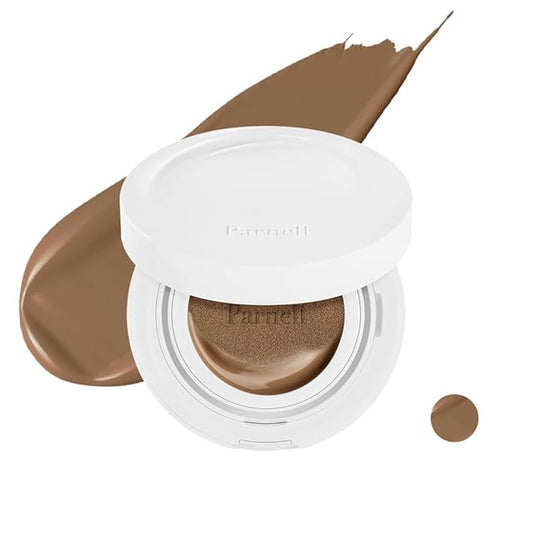 Parnell Cicamanu Serum Cushion - Moisturizing Foundation for Soothing, Coverage, Glass Skin and Lightweight for Sensitive and Dry Skin Pearl Skin (0.52 Fl Oz) (40C)-BrightBean Baby