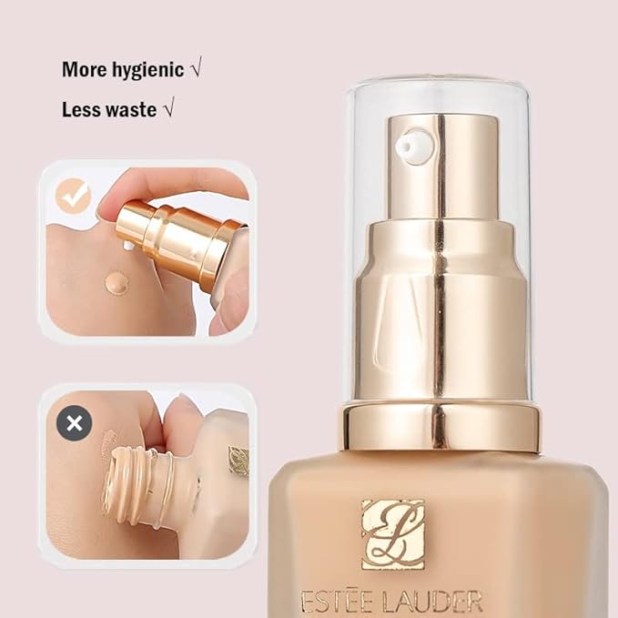 Chris.W 2Pack Foundation Pump for Estee Lauder Double Wear Foundation(Gold)-BrightBean Baby