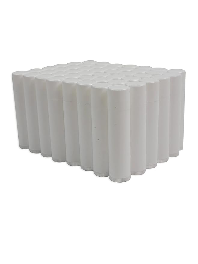 Nature's Bees - DIY Bulk Lip Balm Kit, Natural Cherry Flavor - 48 Blank Lip Balm Tubes w/ 60 Labels - Easy to Use - Customizable Templates - Beeswax, Cocoa Butter, Coconut Oil, Aloe - .15 oz (4.2g)-BrightBean Baby