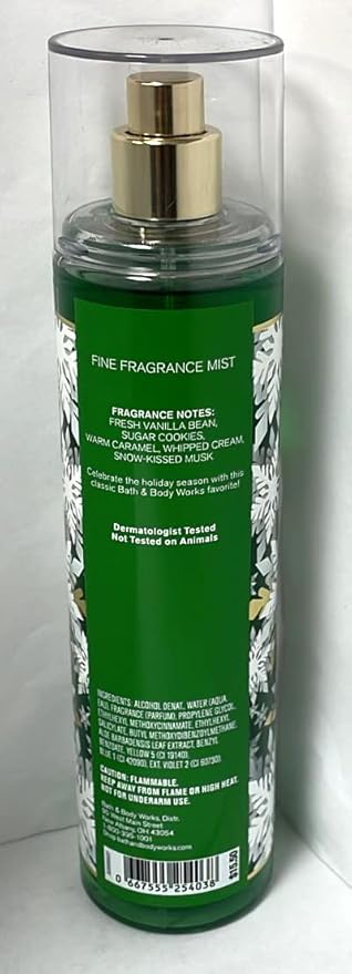Bath and Body Works Holiday Traditions Vanilla Bean Noel Fine Fragrance Mist, 8.0 Fl Oz-BrightBean Baby
