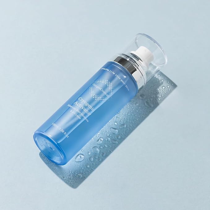 Cryogenic Activator (100ml / 3.38oz) – Facial Mist Toner for Hydrating, Soothing, and Cooling, Naturally Derived Deep Sea Water with Pure Oxygen, Suitable for All Skin Types-BrightBean Baby