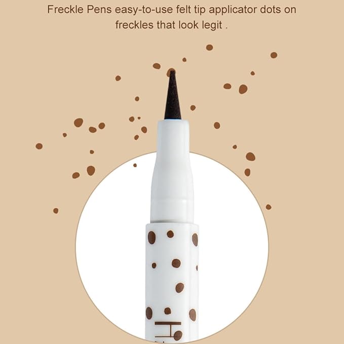 Freckle Pen Face Concealer Point Out Natural Waterproof Longlasting Freckle Makeup 2 Pcs Light Brown & Chestnut-BrightBean Baby