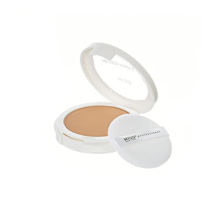 KISS Cover and Care Acne Control Pressed Powder Shine Free Face Light Weight Makeup Setting Powder - APP415 (Mocha)-BrightBean Baby