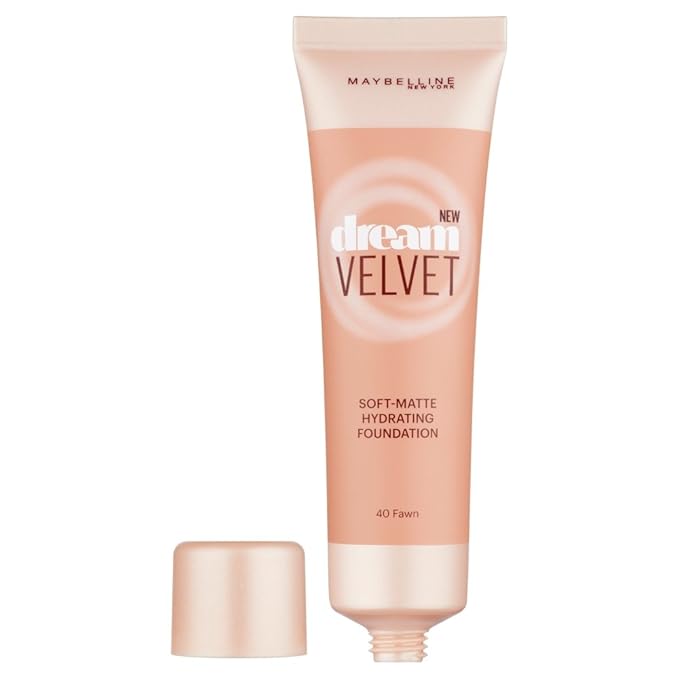 Maybelline New York Dream Velvet Foundation 40 Fawn-BrightBean Baby