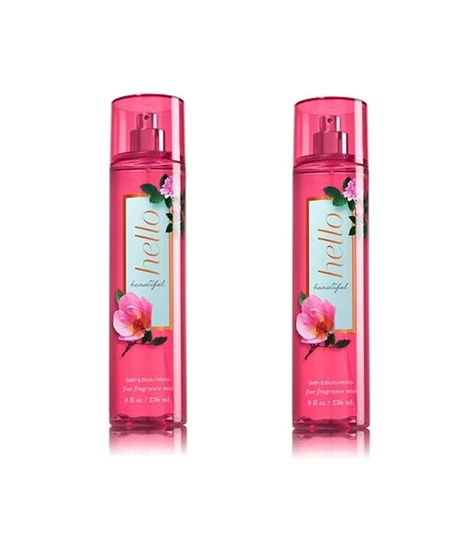 Bath & Body Works Hello Beautiful Fine Fragrance Mist Pack of 2-BrightBean Baby