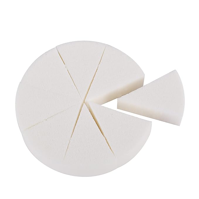 MEICOLY 6 Shades High Coverage Concealer,Tattoo Cover Palette,Cover Bruises, Tattoos, Age Spots, Vitiligo, Birthmarks,with 8 pcs White Makeup Sponges-BrightBean Baby