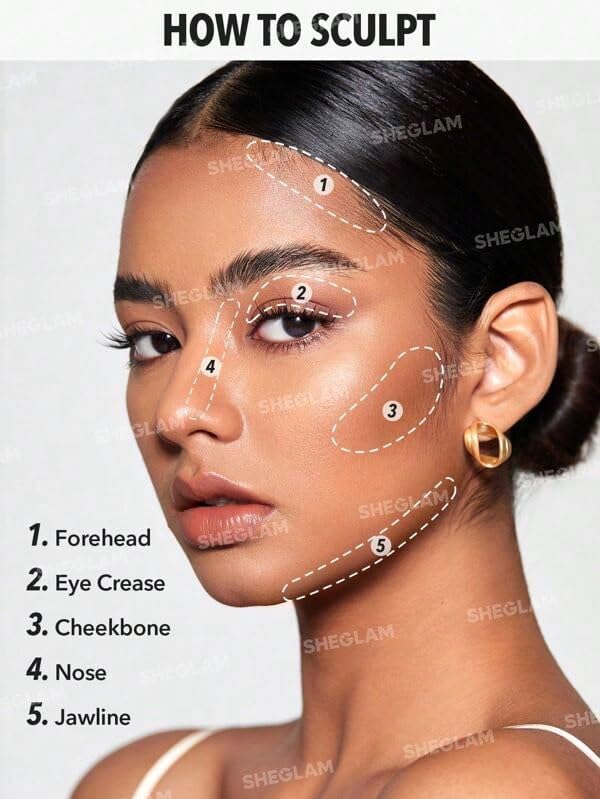 SHEGLAM Snatch 'n' Define Cream Contour Stick Long Lasting Highly Pigmented Sweat Proof Face Bronzer Makeup - Terracotta-BrightBean Baby