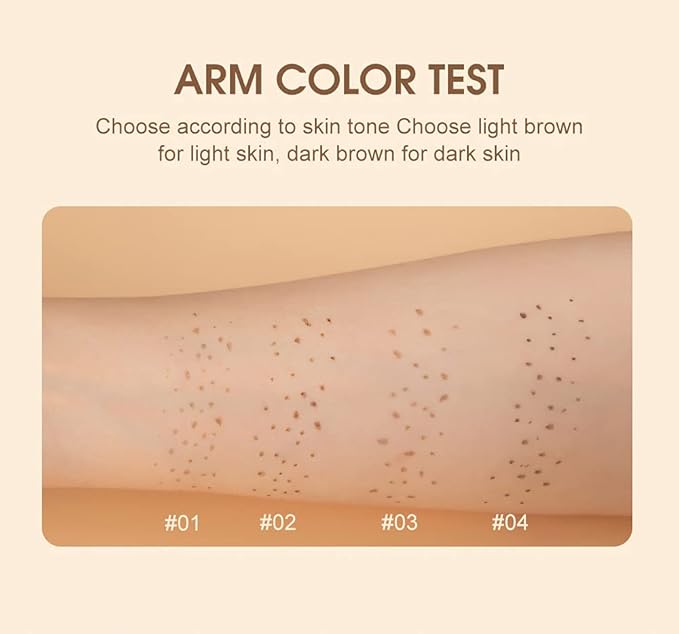 AKARY 4 Colors Freckle Pen Professional Lifelike Face Concealer Point Out Natural Waterproof Longlasting Soft Artificial Freckles Fine Makeup Freckle Pen Life Face Decoration (01+02+03+04)-BrightBean Baby
