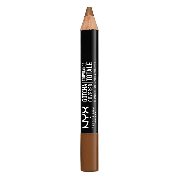 NYX Professional Makeup Gotcha Covered Concealer Pen, Cappuccino, 0.04 Ounce-BrightBean Baby